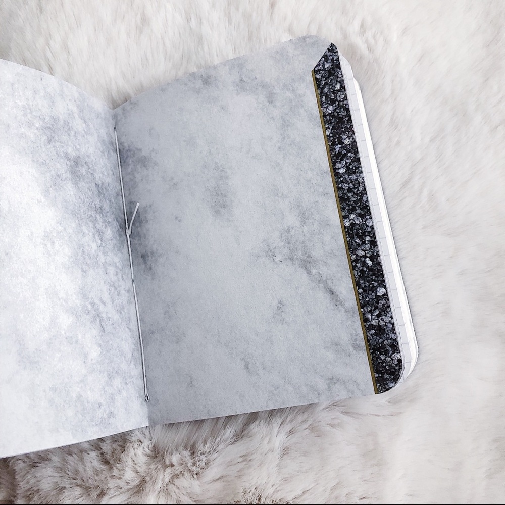 Handmade Mixed Paper Sewn Notebook - Picture 3 of 5